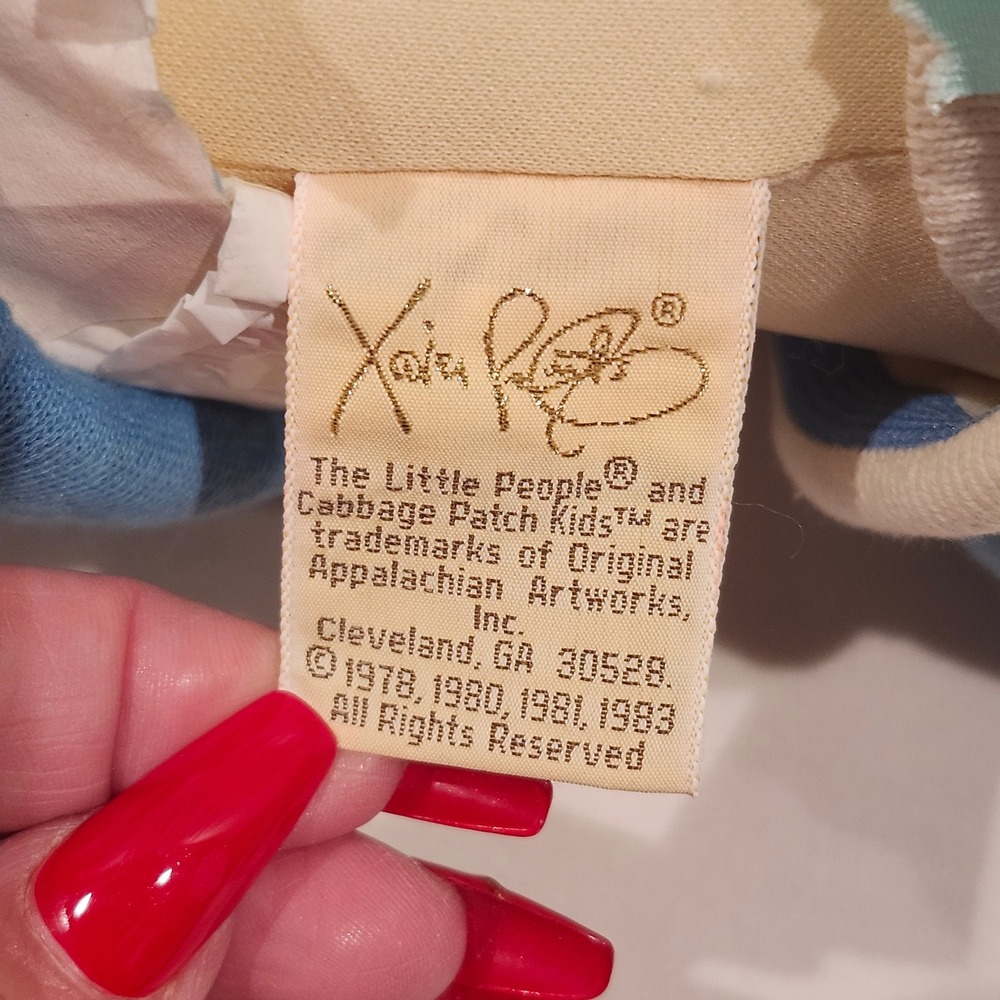 Vintage Xavier Roberts "Little People" Boy Doll 1981 New Year Blue Slugger 21" - Picture 4 of 15